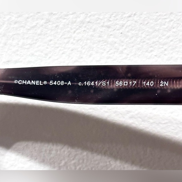 CHANEL 5408 Light Brown Havana and Purple Lens Square Sunglasses - Picture 8 of 8